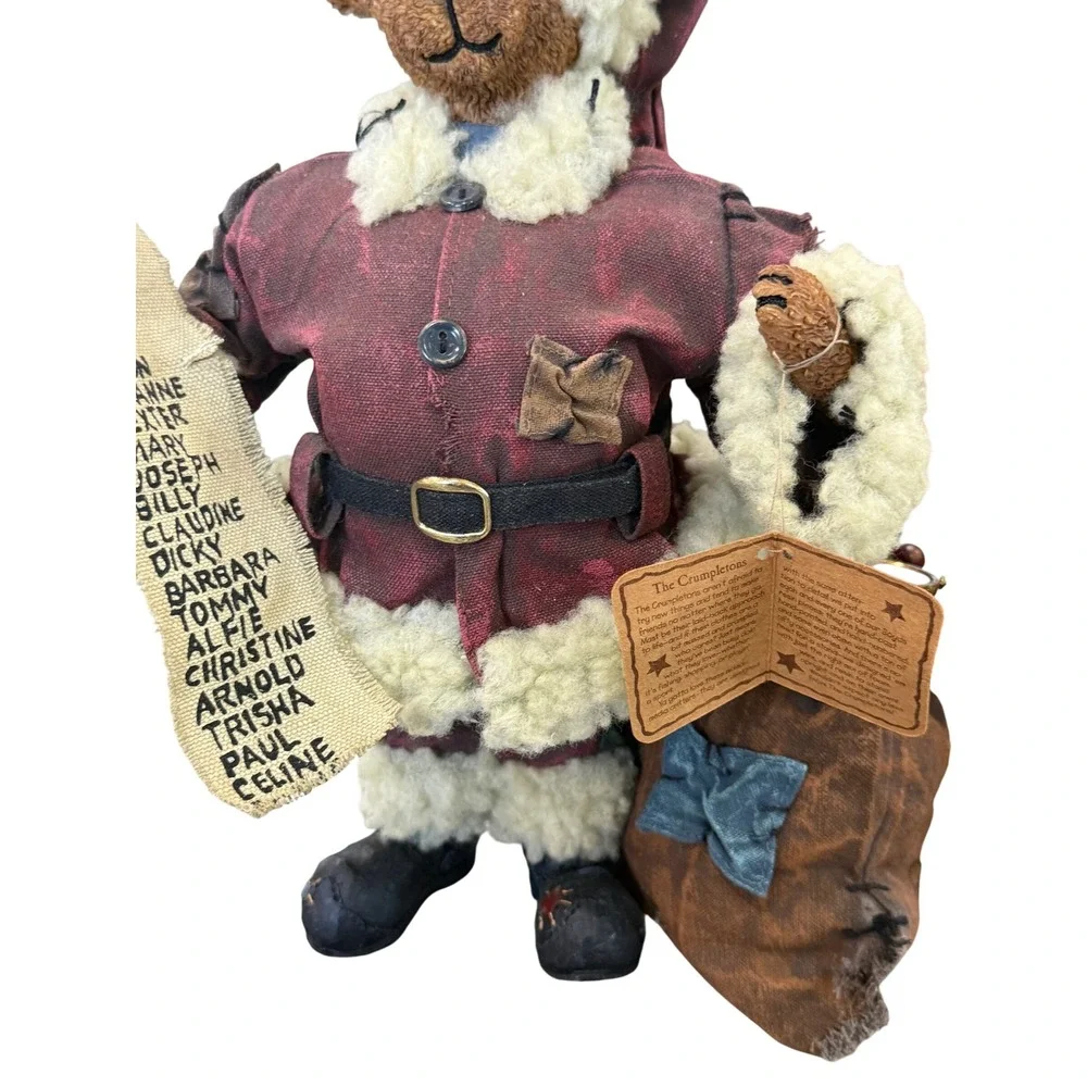 Vintage Boyds Bears Nicholai S Crumpleton Santa Claus Christmas Folk Art Figure